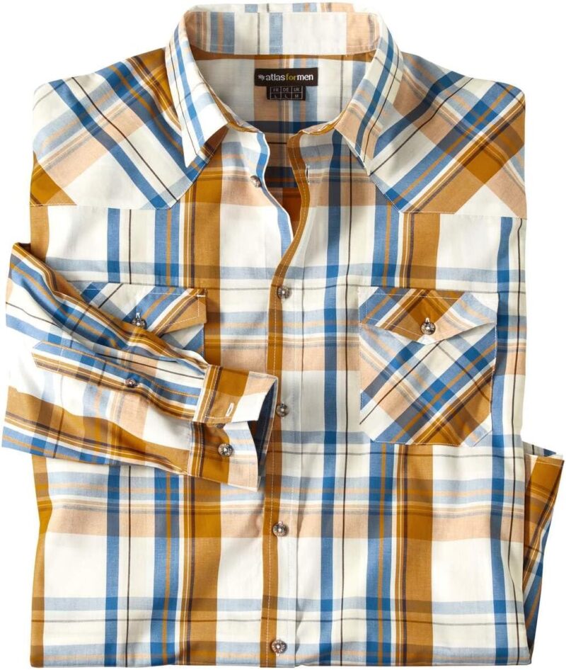 ATLAS FOR MEN - Chemise Homme - Manches Longues - Disponible en Grandes Tailles du M au 5XL