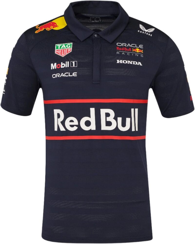 Polo à Manches Courtes F1 Oracle RB Racing Teamline pour Homme - Ciel Nocturne
