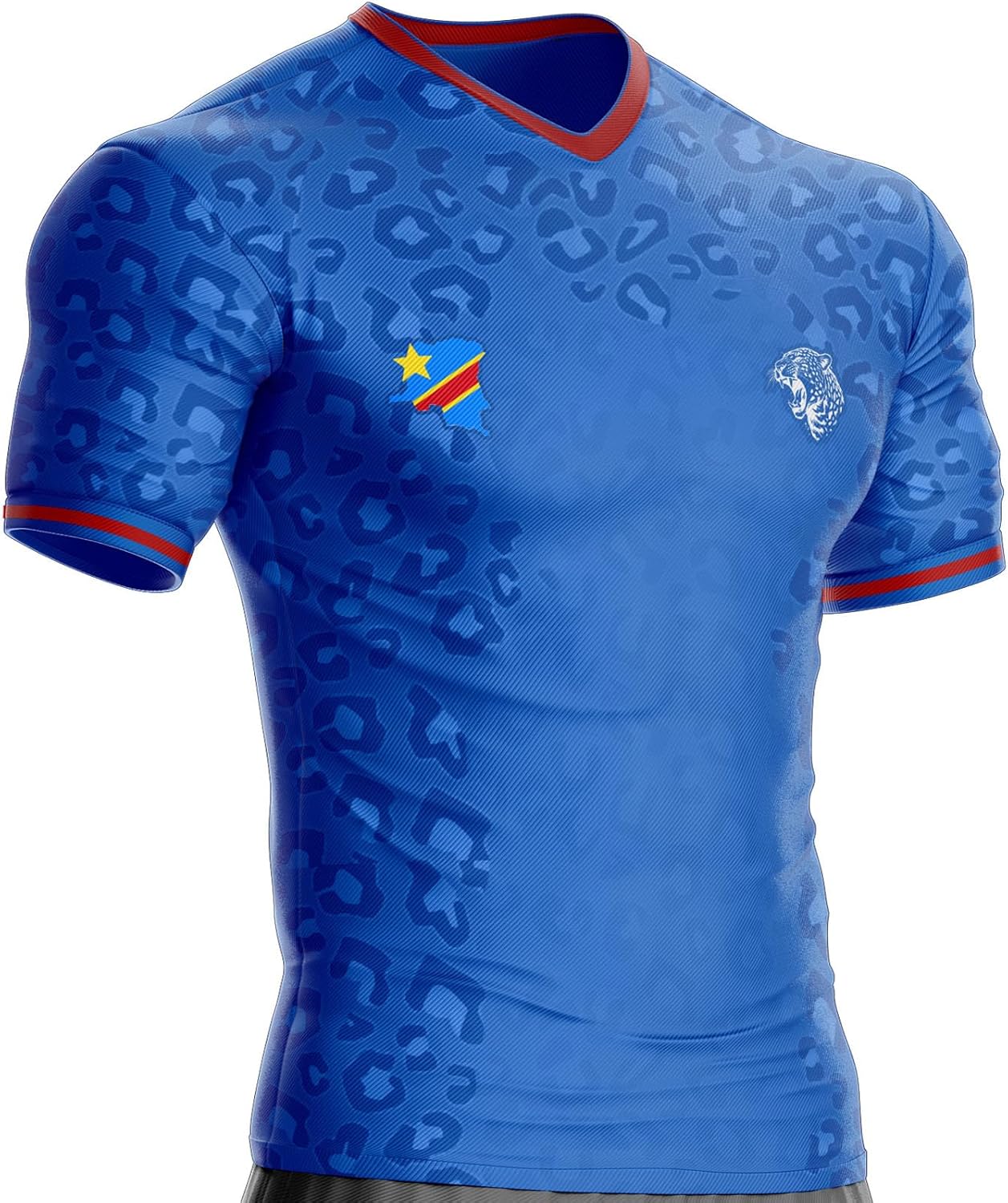Maillot Congo Football RDC-541 Drapeau congolais