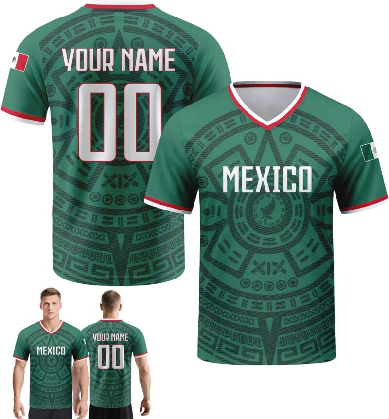 Personnalisable Maillot de Football rétro avec nom et numéro, Tenue d'équipe Street Mixte Homme et Femme, Uniforme Sport pour Supporters de Football internationaux
