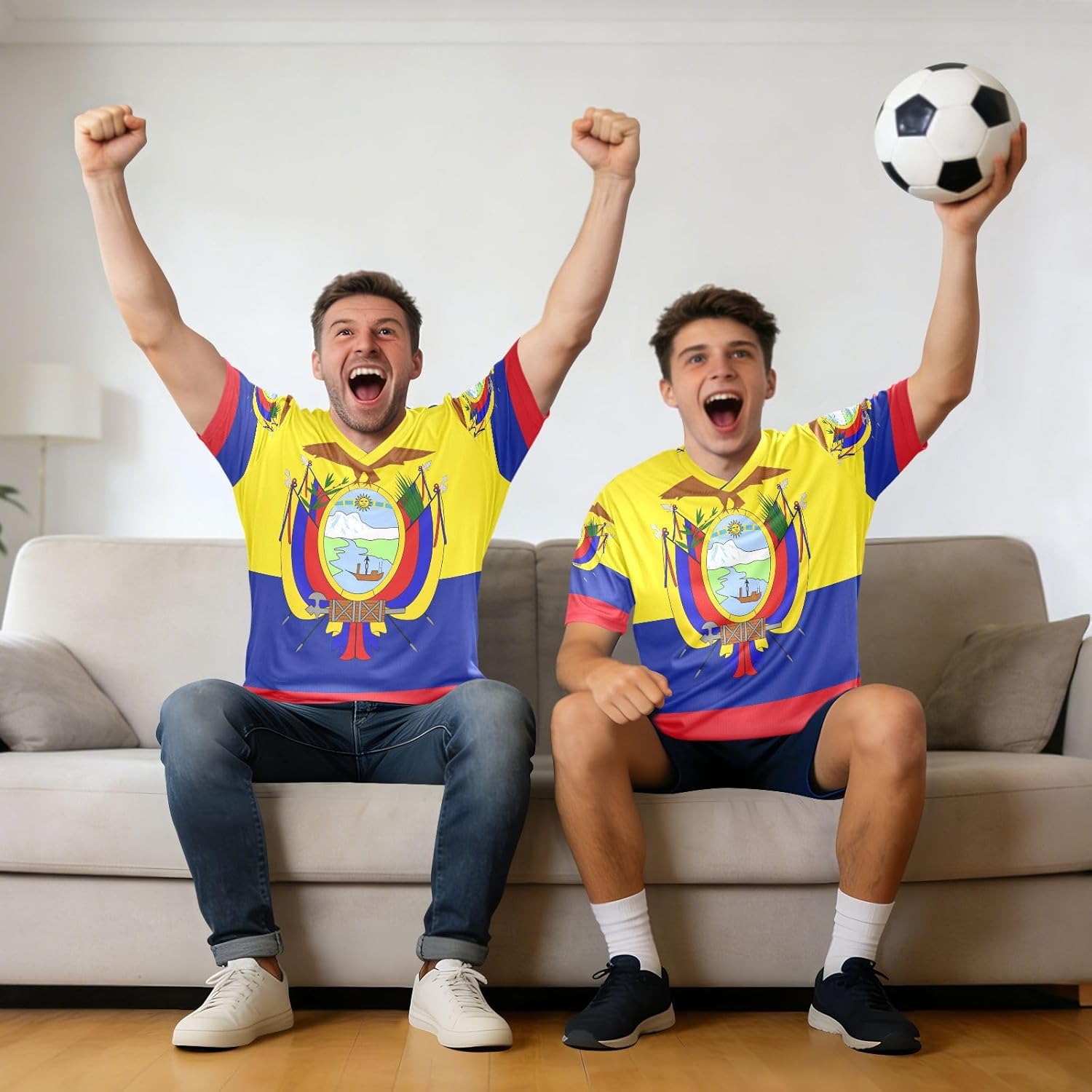 Maillot de football en tissu extensible pour fans de sport, coupe classique, évacuation de l'humidité, pour toutes les morphologies - Image 3