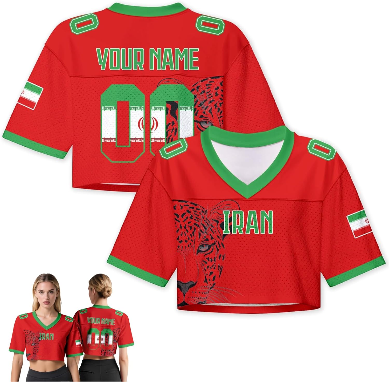 Maillots de Football personnalisés pour Femmes, Coupe du Monde 2026 Crop Top, Imprimez Votre nom et numéro, pour Le rassemblements de Fans, Cadeau pour Les Fans