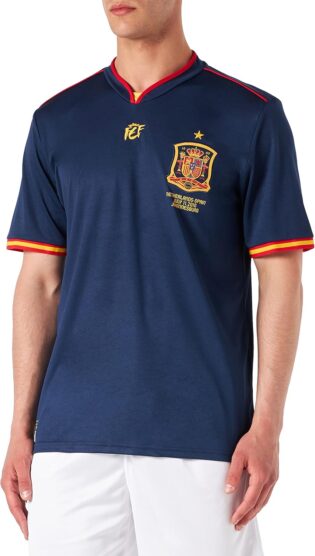 71qaQlPSBUL._AC_SL1500_.jpg RFEF - Espagne Coupe du Monde 2010 Tee-Shirt en jersey finale réplique officielle