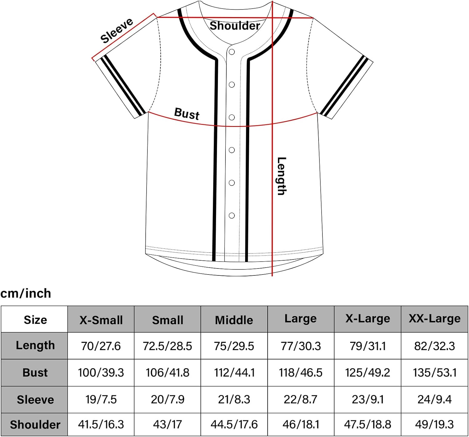 Maillot de baseball unisexe à col rond pour homme Coupe classique pour uniforme d'équipe - Image 4