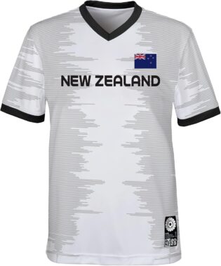 71v1Lld3f5L._AC_SL1500_.jpg FIFA Official 2023 T-Shirt de Football pour Femme Coupe du Monde pour Adulte de L'équipe Nouvelle-zélande T-Shirt Mixte (Lot de 1)