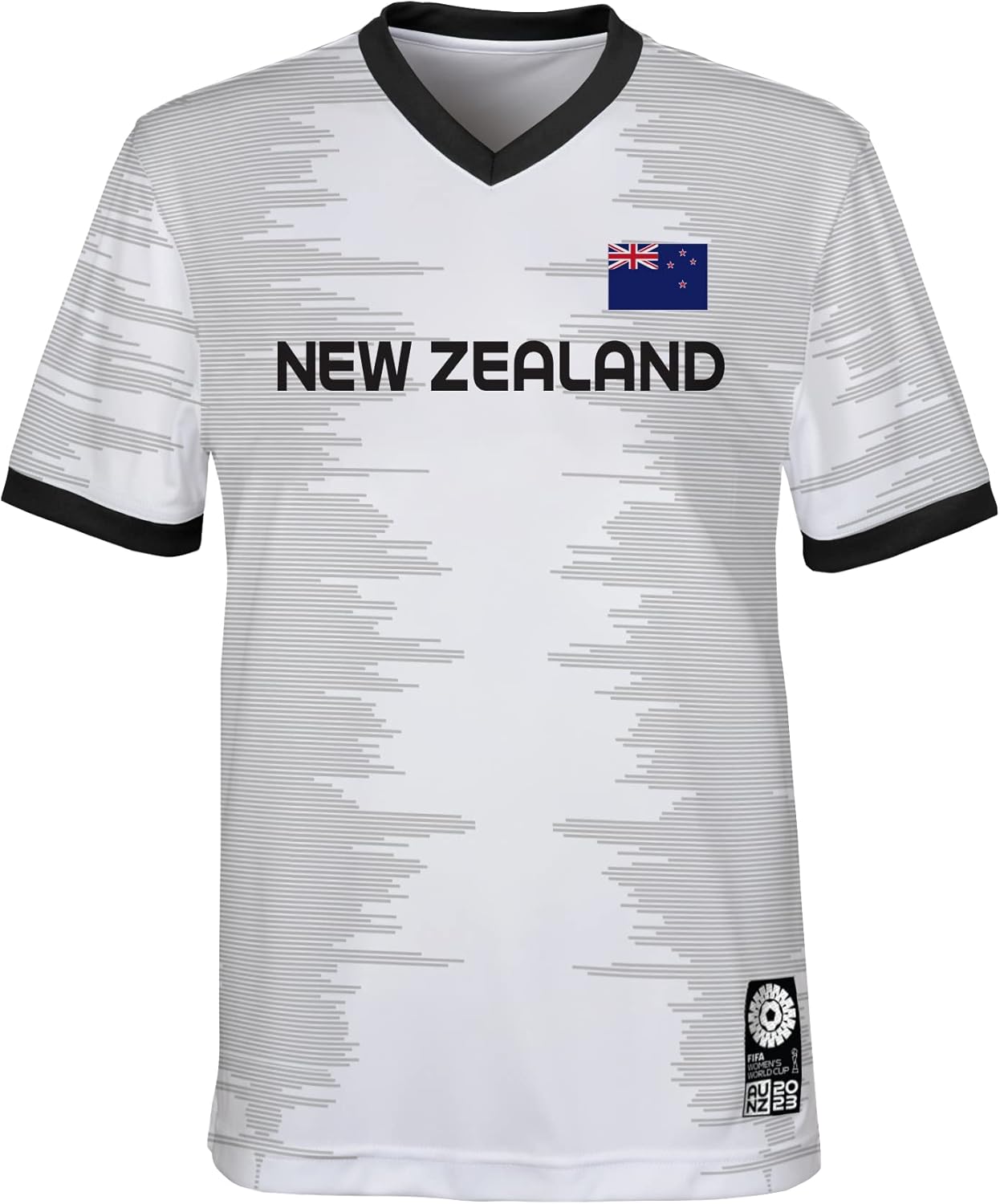 FIFA Official 2023 T-Shirt de Football pour Femme Coupe du Monde pour Adulte de L'équipe Nouvelle-zélande T-Shirt Mixte (Lot de 1)