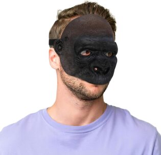 71wJWfMYtFL._AC_SL1500_.jpg Alipis Masque De Singe Pour Enfants Déguisement D'Halloween Amusant En Mousse Déguisement De Fête Pour Adultes Singe Comique Masques D'Orang-Outan Effrayants