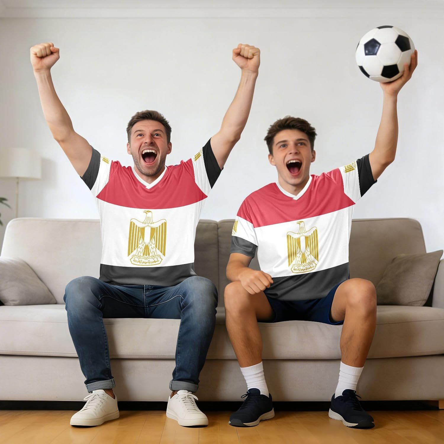 Maillot de football en tissu extensible pour fans de sport, coupe classique, évacuation de l'humidité, pour toutes les morphologies - Image 3