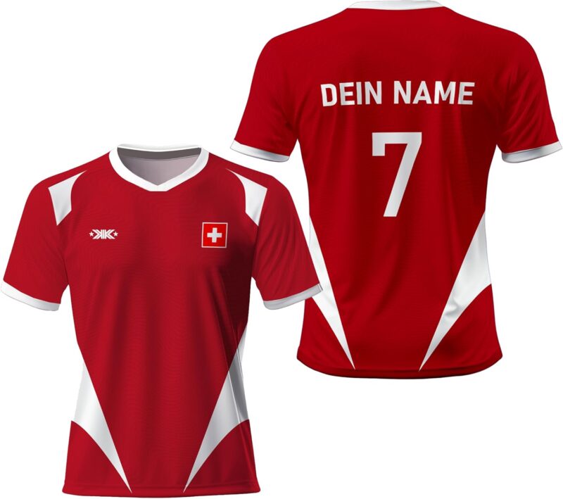 Maillot de Foot Homme, Personnalisé T-Shirt 2026 avec Nom, Numéro, Ensemble de Foot Enfant,Tee Shirt de Football Enfant,Femme,Adulte, Tissu Respirant