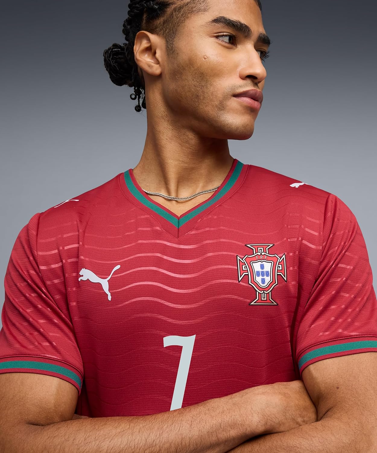 PUMA Maillot du Portugal Ronaldo à domicile pour homme Coupe du monde 2026 - Image 2