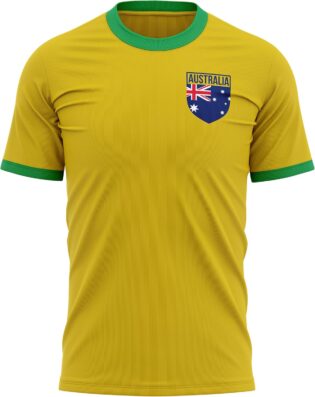 81HrLbHDQ0L._AC_SL1500_.jpg Australia Flag Badge Mens T Shirt, Australian Football Shirt, Commonwealth Competition Supporters for Australia Sports Fan
