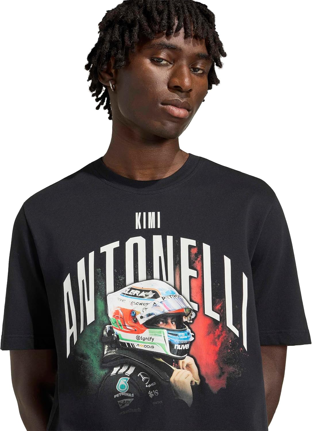 adidas Men's T-Shirt Graphique Mercedes - AMG Petronas Formula 1 Team Kimi ANTONELLI - Image 3