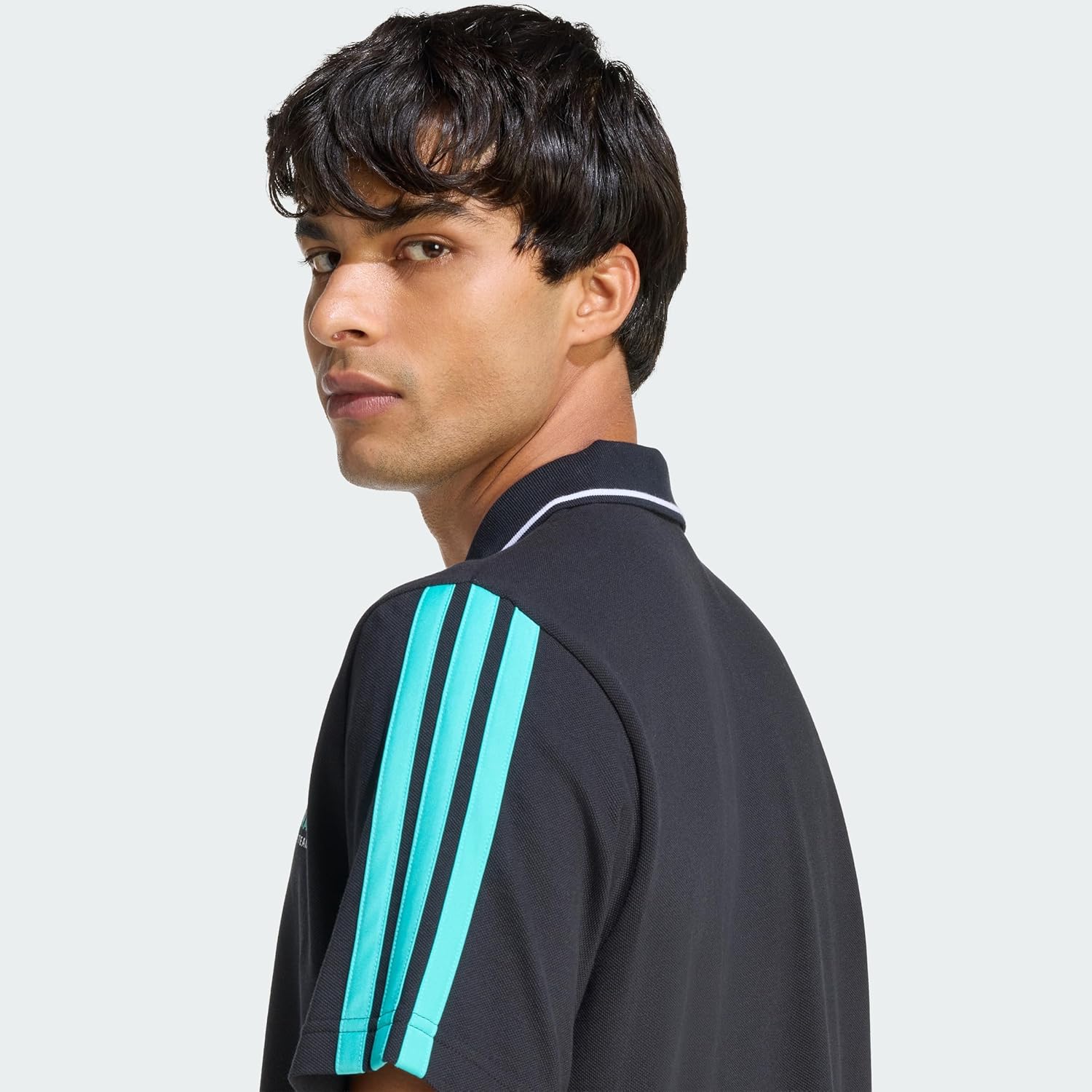 adidas Men's Polo Mercedes - AMG Petronas Formula 1 Team DNA - Image 3