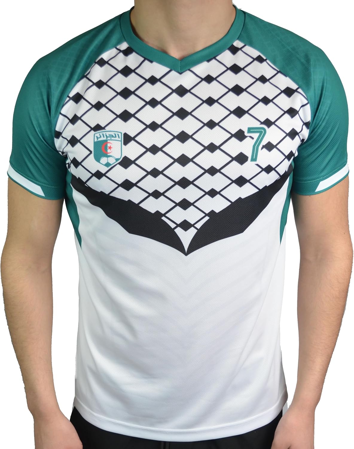 Maillot Algérie Football AG-46 Drapeau algérien, Motif Palestine - Image 4