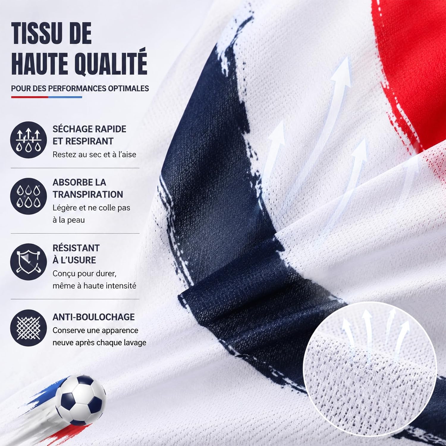 Maillot 2026 Personnalisé Enfant Homme, Ensemble Maillot de Foot Paris Domicile Extérieur avec Nom et Numéro, Tenue Football pour Fans et Entraînement - Image 3