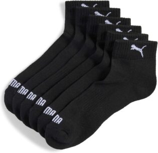 81nB5htGMDL._AC_SL1500_.jpg PUMA Chaussettes trois-quarts Unisexe (lot de 3 paires)