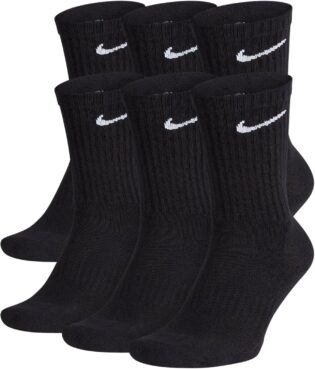 Nike Everyday Cushioned Crew Socks SX7664 Lot de 6 paires de chaussettes d'entraînement unisexes