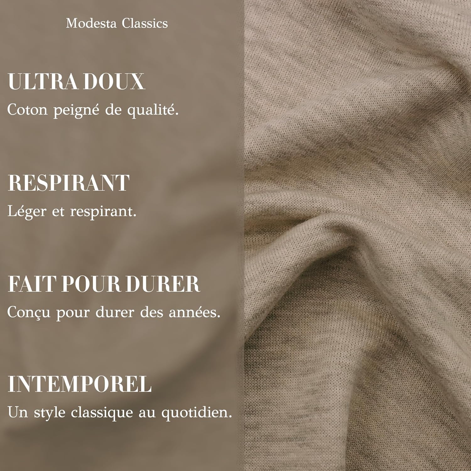 Lot de 2 t-shirts basiques pour homme - Col rond - Coupe droite - Manches courtes - Tailles S, M, L, XL, XXL, 3XL - Différentes couleurs - Coton bio - Image 4