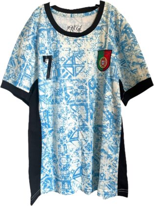 Maillot de football Portugal pour jeunes, adultes, unisexe – Idéal pour l'entraînement ou pour toutes les occasions, T-shirt pour fans de CR7