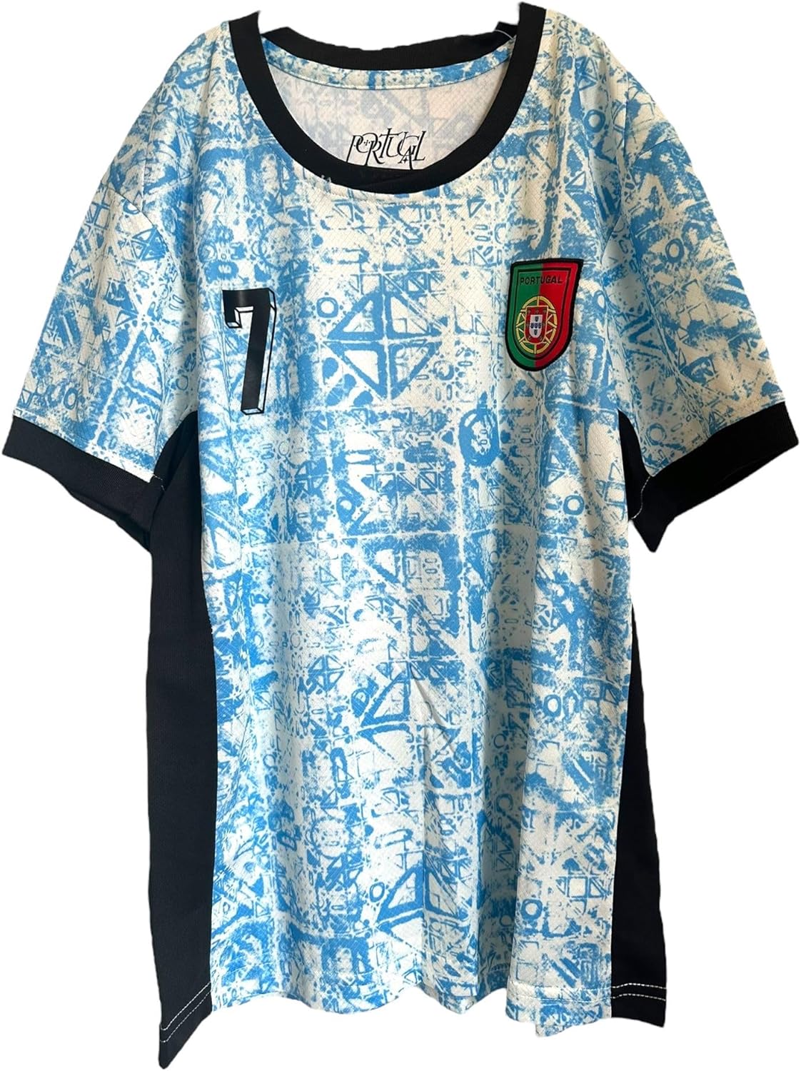Maillot de football Portugal pour jeunes, adultes, unisexe – Idéal pour l'entraînement ou pour toutes les occasions, T-shirt pour fans de CR7