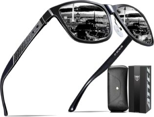81xAk1AsPWL._AC_SL1500_.jpg ATTCL Lunettes de Soleil Homme Polarisées: Protecion UV400 léger Monture en AL-MG Verres Miroir Conduite Randonnée Voyages
