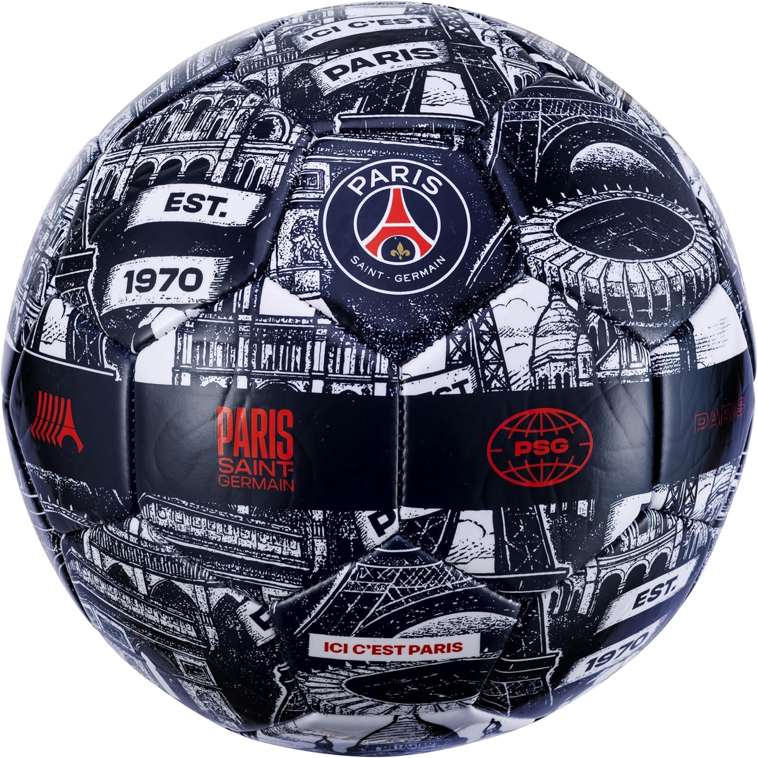 PSG Ballon de Football Collection Officielle Paris Saint Germain - Taille 5