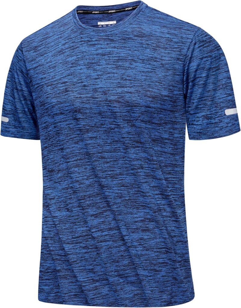 MAGCOMSEN Tee Shirt Homme Chemise D'entraînement Respirante à Séchage Rapide Chemise Course à Manches Courtes T-Shirt de Fitness